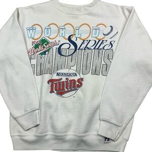 Vintage Minnesota Twins 1991 MLB World Series Champions Crewneck USA Size Small